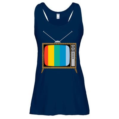 Retro T.V. Color Screen Ladies Essential Flowy Tank