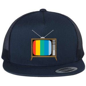 Retro T.V. Color Screen Flat Bill Trucker Hat