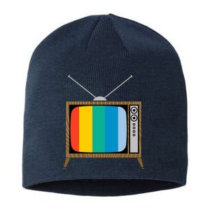 Retro T.V. Color Screen Sustainable Beanie