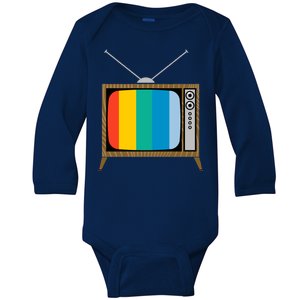 Retro T.V. Color Screen Baby Long Sleeve Bodysuit