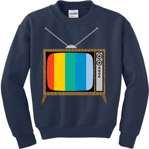 Retro T.V. Color Screen Kids Sweatshirt