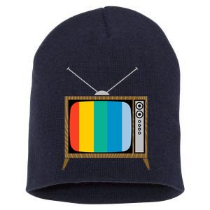 Retro T.V. Color Screen Short Acrylic Beanie