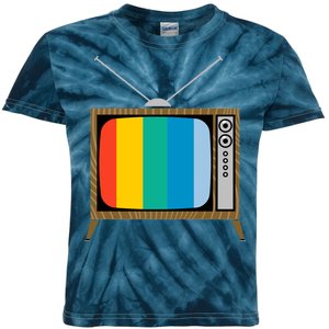 Retro T.V. Color Screen Kids Tie-Dye T-Shirt