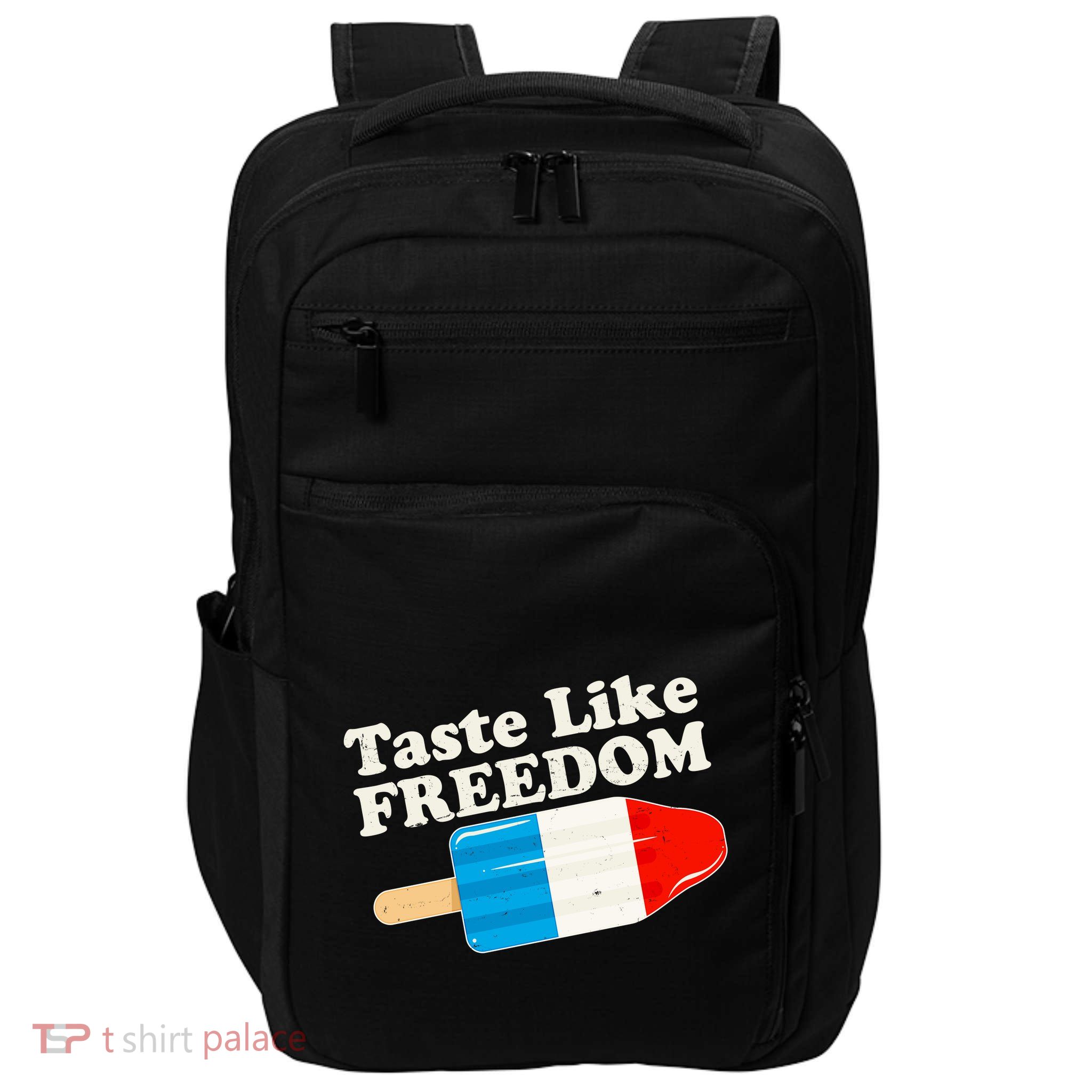 Retro Taste Like Freedom USA American Popsicle Impact Tech Backpack