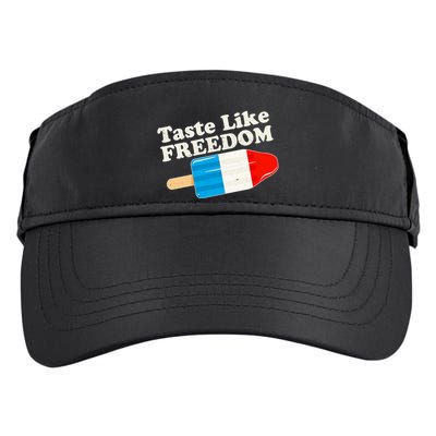 Retro Taste Like Freedom USA American Popsicle Adult Drive Performance Visor