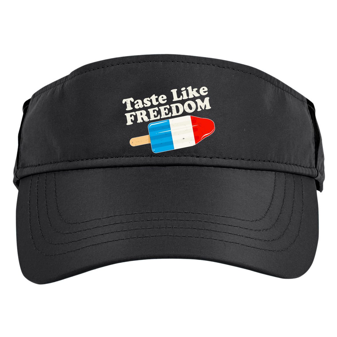 Retro Taste Like Freedom USA American Popsicle Adult Drive Performance Visor