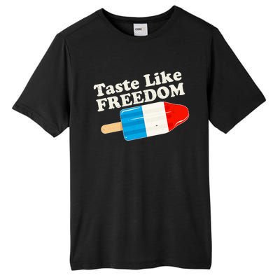 Retro Taste Like Freedom USA American Popsicle Tall Fusion ChromaSoft Performance T-Shirt