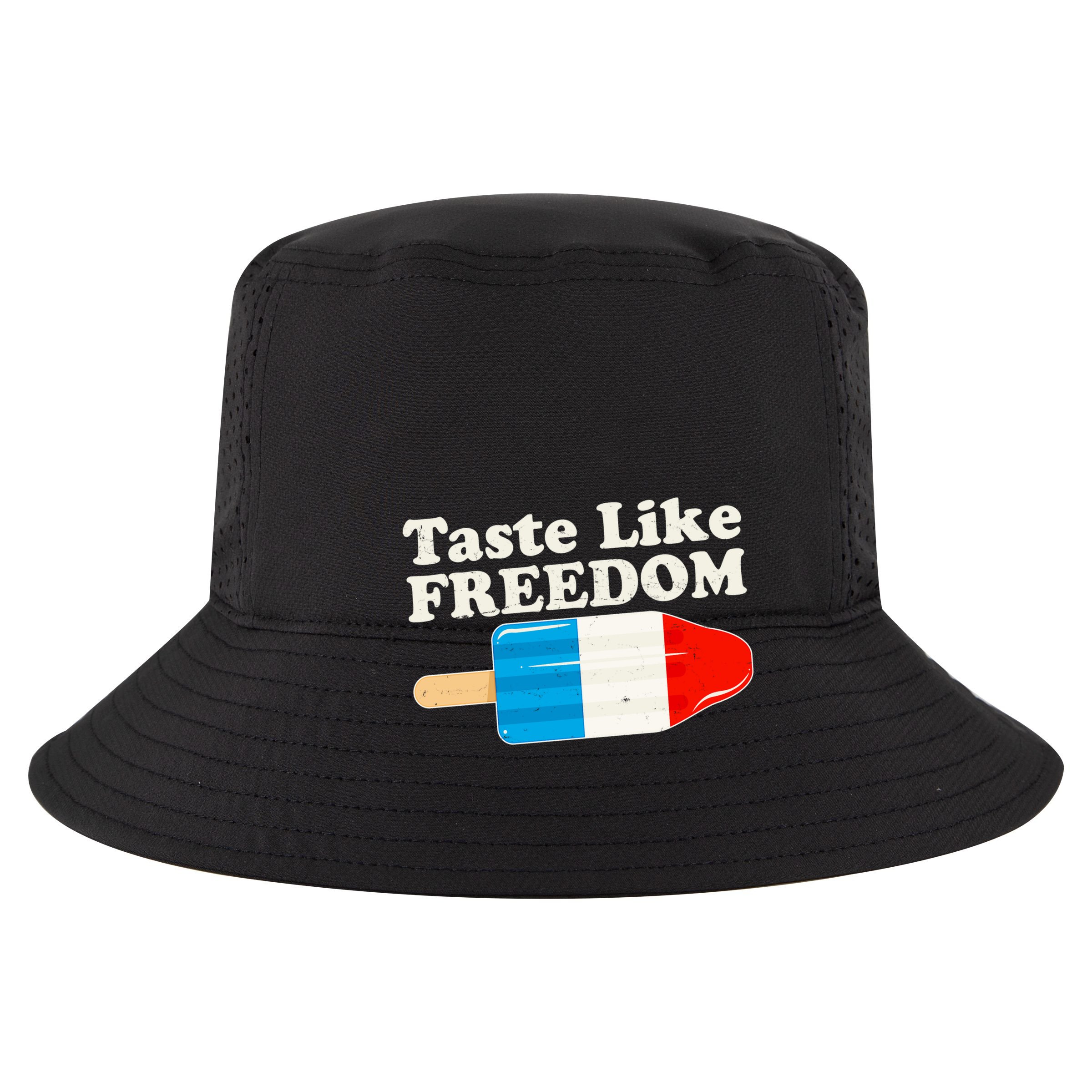 Retro Taste Like Freedom USA American Popsicle Cropped Pullover Crew