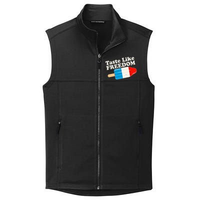 Retro Taste Like Freedom USA American Popsicle Collective Smooth Fleece Vest