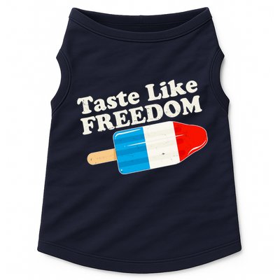 Retro Taste Like Freedom USA American Popsicle Doggie Tank