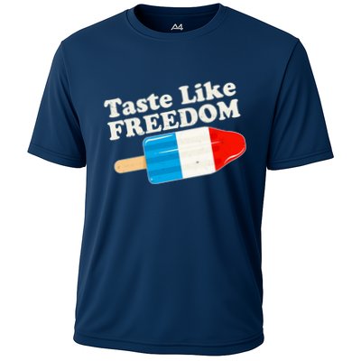Retro Taste Like Freedom USA American Popsicle Performance Shirt