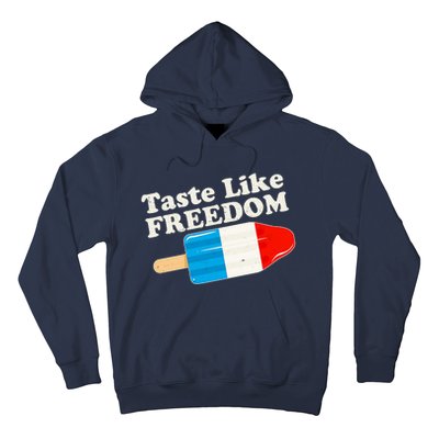 Retro Taste Like Freedom USA American Popsicle Hoodie