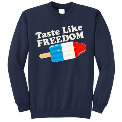 Retro Taste Like Freedom USA American Popsicle Sweatshirt