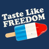 Retro Taste Like Freedom USA American Popsicle Button