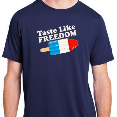 Retro Taste Like Freedom USA American Popsicle Adult ChromaSoft Performance T-Shirt