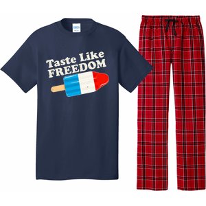 Retro Taste Like Freedom USA American Popsicle Pajama Set