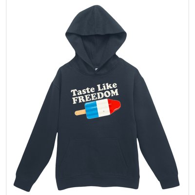 Retro Taste Like Freedom USA American Popsicle Urban Pullover Hoodie