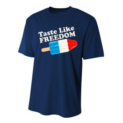 Retro Taste Like Freedom USA American Popsicle Performance Sprint T-Shirt