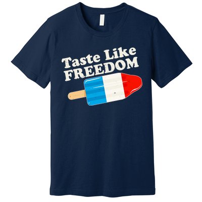 Retro Taste Like Freedom USA American Popsicle Premium T-Shirt