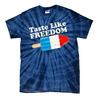 Retro Taste Like Freedom USA American Popsicle Tie-Dye T-Shirt