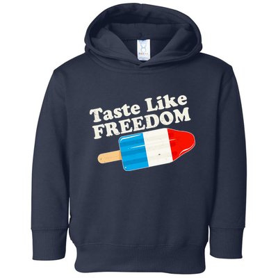 Retro Taste Like Freedom USA American Popsicle Toddler Hoodie
