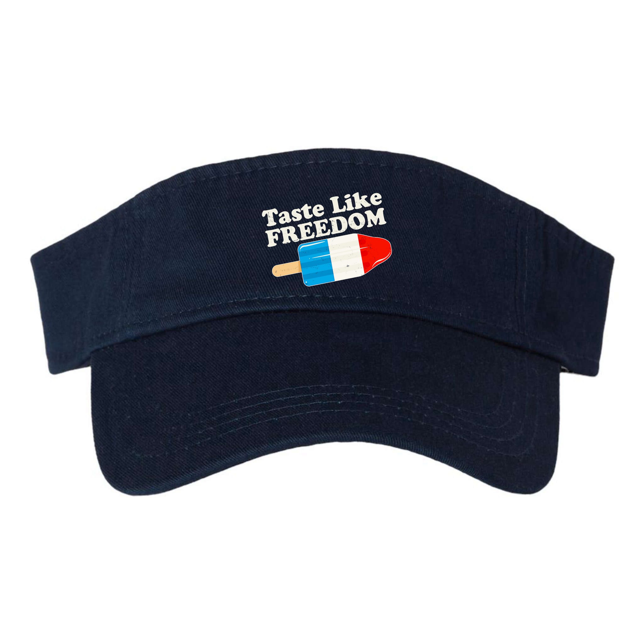 Retro Taste Like Freedom USA American Popsicle Visor