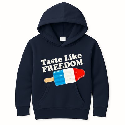 Retro Taste Like Freedom USA American Popsicle Kids Hoodie
