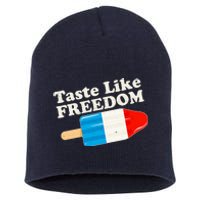 Retro Taste Like Freedom USA American Popsicle Short Acrylic Beanie