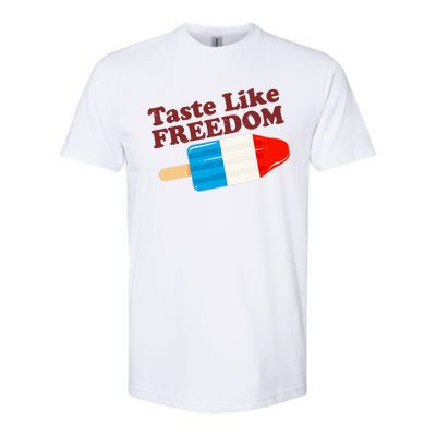 Retro Taste Like Freedom USA American Popsicle Softstyle® CVC T-Shirt