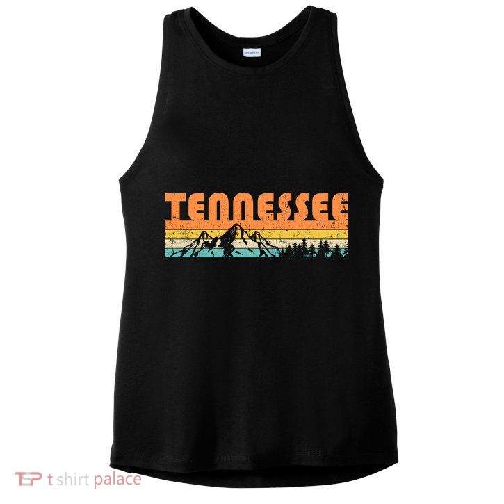 Retro Tennessee Wilderness Ladies PosiCharge Tri-Blend Wicking Tank