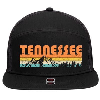 Retro Tennessee Wilderness 7 Panel Mesh Trucker Snapback Hat