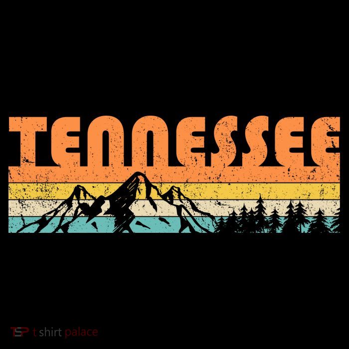 Retro Tennessee Wilderness Drawstring Bag