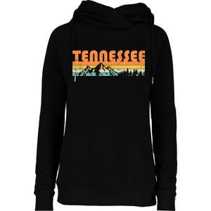 Retro Tennessee Wilderness Womens Funnel Neck Pullover Hood