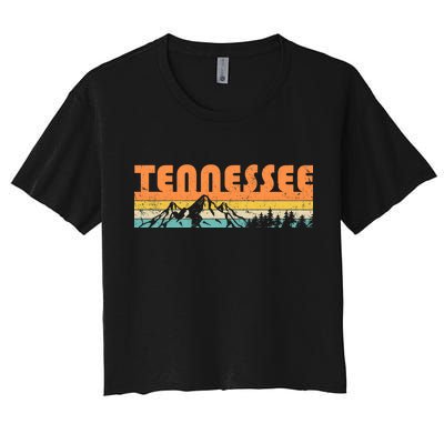 Retro Tennessee Wilderness Women's Crop Top Tee