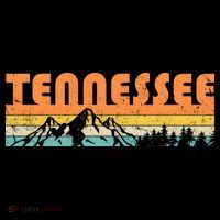 Retro Tennessee Wilderness Women's V-Neck T-Shirt