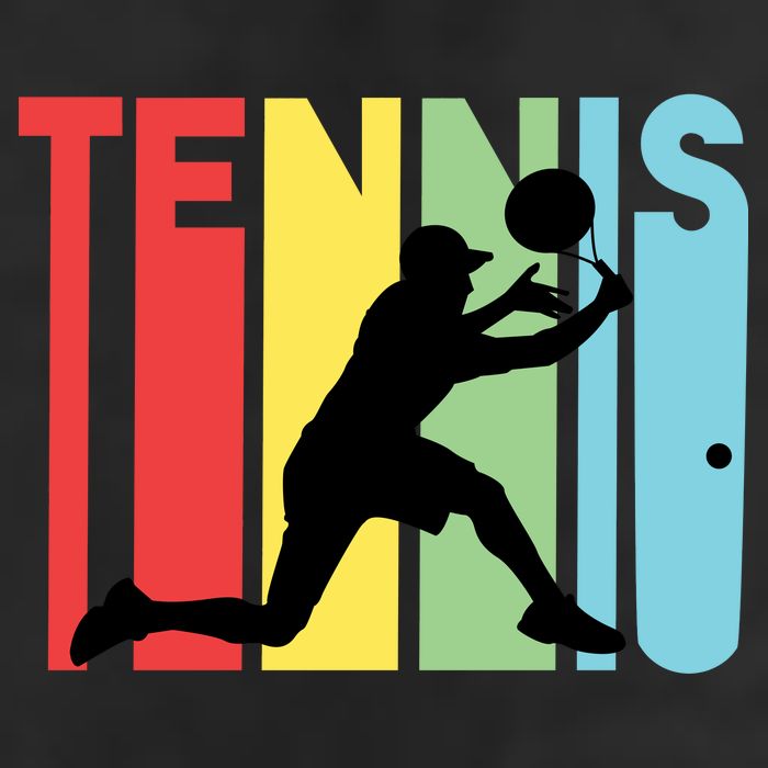 Retro Tennis Logo 11oz C Handle Ceramic Mug