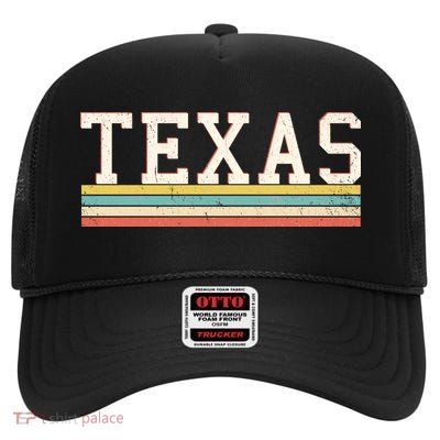 Retro Texas High Crown Mesh Back Trucker Hat