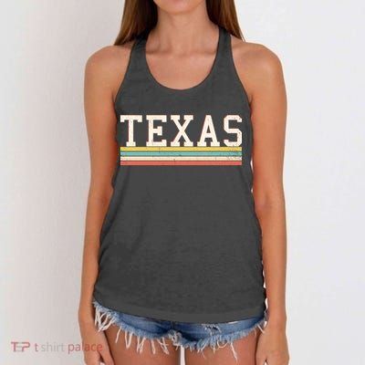 Retro Texas Women's Knotted Racerback Tank