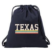 Retro Texas Drawstring Bag