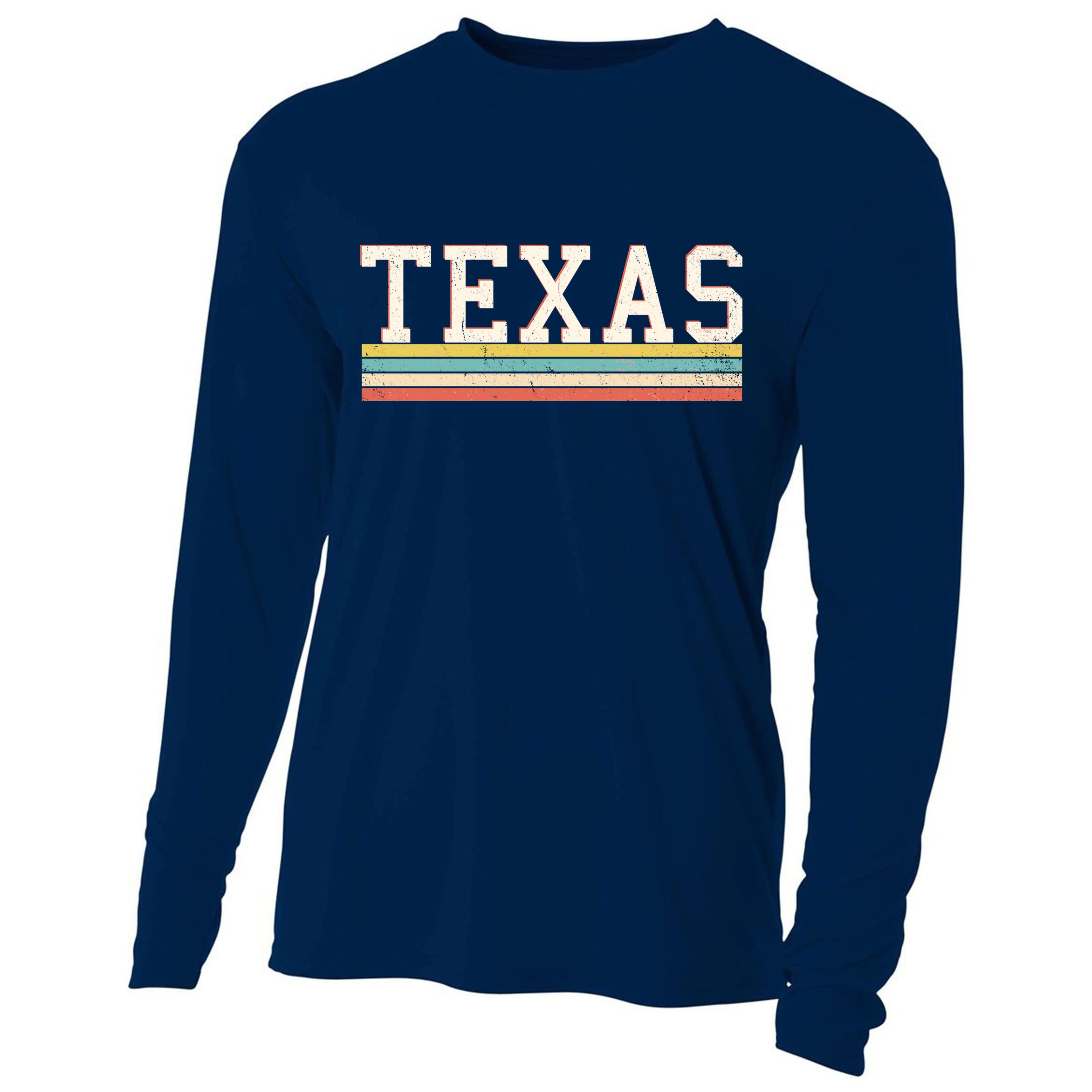 Retro Texas Cooling Performance Long Sleeve Crew