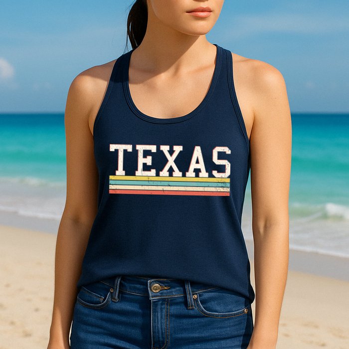 Retro Texas Womens Tank Top