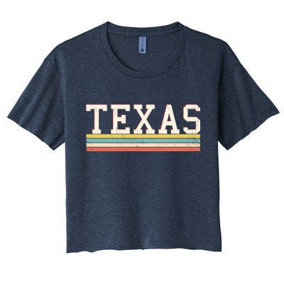 Retro Texas Women's Crop Top Tee