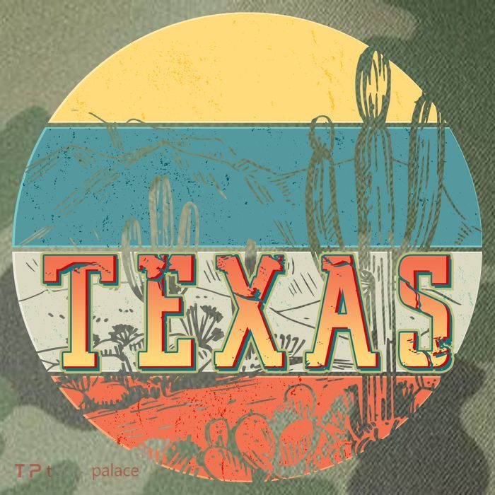Retro Texas Desert Emblem Legacy Tie Dye Trucker Hat