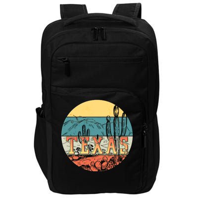 Retro Texas Desert Emblem Impact Tech Backpack