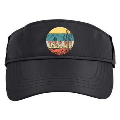 Retro Texas Desert Emblem Adult Drive Performance Visor