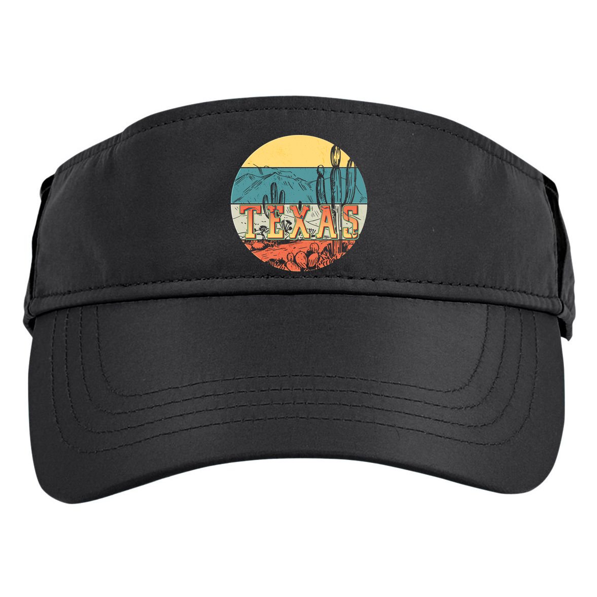 Retro Texas Desert Emblem Adult Drive Performance Visor