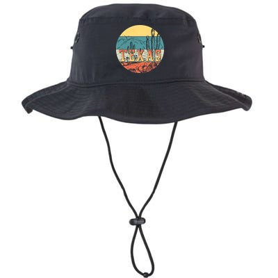 Retro Texas Desert Emblem Bucket Hat