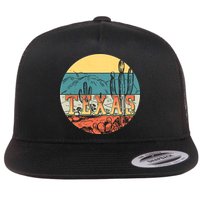 Retro Texas Desert Emblem Flatbill Hat