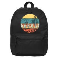 Retro Texas Desert Emblem 16 in Basic Backpack