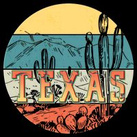 Retro Texas Desert Emblem 16 in Basic Backpack